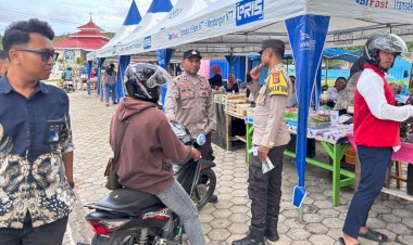 Polsek Lobalain Pantau Aktifitas Masyarakat Berburu Takjil Jelang Buka Puasa