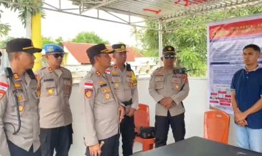 Kapolres dan Kasatgas Operasi Ketupat Turangga 2026 Cek Penempatan Pos Pangamanan