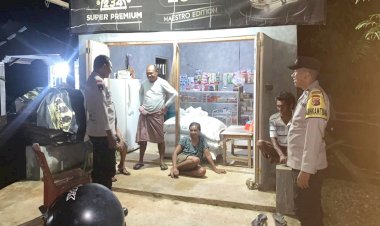 Patroli Malam Polsek Rote Tengah, Jamin Kamtibmas Tetap Kondusif dan Cegah Potensi Tindak Pidana