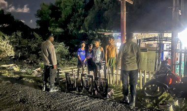 Cegah Potensi Gangguan Keamanan, Polsek Rote Barat Daya Intensifkan Patroli Malam