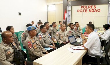 Audit Kinerja Tahap I Itwasda Polda NTT di Polres Rote Ndao, Pastikan Aspek Perencanaan dan Pengorganisasian Kinerja Berjalan Baik