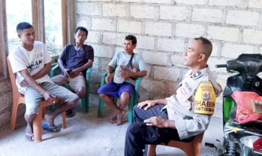Jaga Kemitraan Dengan Warga Binaan, Bhabinkamtibmas Polsek Lobalain  Tingkatkan Kegiatan Sambang.