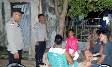 Patroli Malam Polsek Rote Barat Daya, Wujudkan Rasa Aman Bagi Masyarakat