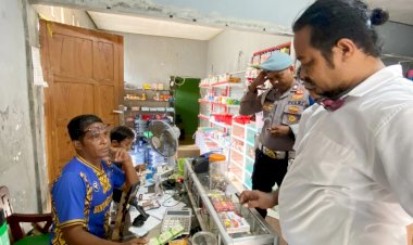 K2YD Polsek Rote Selatan, Cegah Barang Kadaluarsa Pada Kios Warga