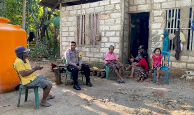 Kapolsek Rote Barat Laut : Kegiatan Sambang Bhabinkamtibmas Merupakan Upaya Polri Untuk Jaga Kemitraan Dengan Masyarakat