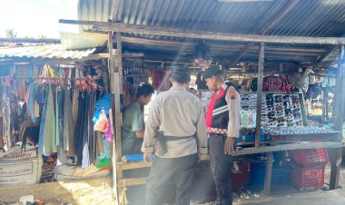 Polsek Rote Barat Laut Gelar Patroli dan Pengamanan di Pasar Busalangga