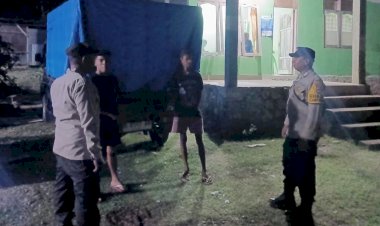 Patroli Malam Polsek Rote Barat Daya, Cegah Kriminalitas dan Jamin Kenyamanan Masyarakat
