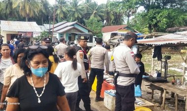 Polsek Rote Barat Laut Lakukan Pengamanan di Pasar Busalangga