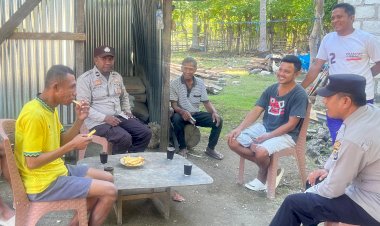 KRYD Polsek Rote Barat Daya Jaga Kemitraan Dengan Masyarakat  Ciptakan Kamtibas Kondusif