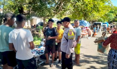 Polsek Rote Timur Intensifkan Pengamanan di Pasar Lalao