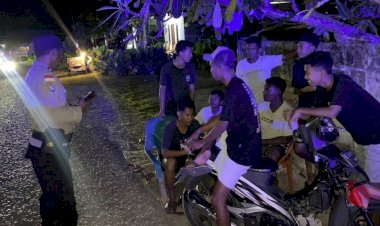 Antisipasi Tindak Pidana, Polsek Rote Barat Intensifkan Patroli Malam