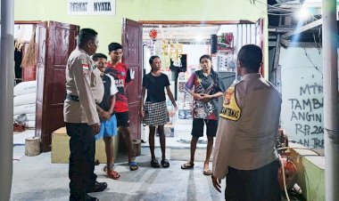 Patroli Malam Polsek Rote Tengah, Wujudkan Rasa Aman Bagi Masyarakat