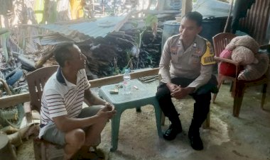 Sambangi Warga Binaan, Bhabinkamtibmas Polsek Rote Barat Daya Ajak Warga Jaga Kamtibmas