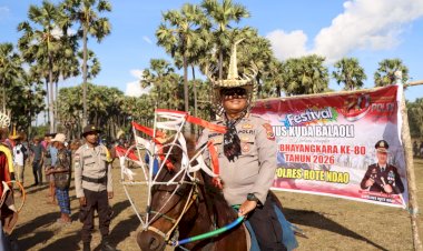 *Jelang HUT Bhayangkara ke - 80 Polres Rote Ndao Gelar Festival Hus Kuda Balaoli*