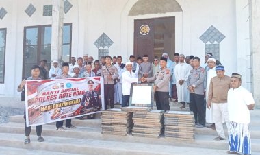 Kapolres Rote Ndao dan PJU Laksanakan Bakti Religi  Jelang Hari Bhayangkara ke 80 di Oelaba