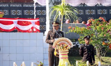 Hari Bhayangkara ke 80,  Polri Yang Kuat Adalah Indonesia Yang Aman, Indonesia Yang Aman Adalah Indonesia Yang Maju.