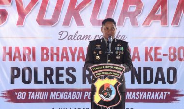 Syukuran Hari Bhayangkara ke-80, Polres Rote Ndao Perkuat Sinergi  dan Pengabdian Untuk Masyarakat