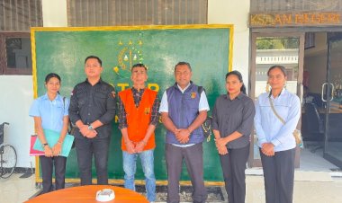 Tahap II  Tersangka Tindak Pidana KDRT di Oelunggu,  JB Diserahkan ke JPU