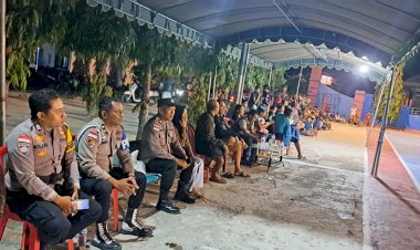 Polsek Lobalain Lakukan Pengamanan Pertandingan Futsal Dilapangan Syahbandar Baa