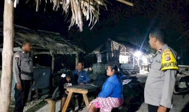 Kapolsek Rote Tengah : Patroli Malam Untuk Menjamin Kenyamanan Masyarakat  Diwilayah Hukum Polsek Rote Tengah