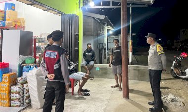 K2YD Polsek Rote Barat Daya Dengan Melaksanakan Patroli Malam