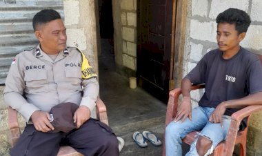 Bhabinkamtibmas Polsek Rote Timur Sambangi Warga, Perkuat Sinergitas Jaga Keamanan Lingkungan