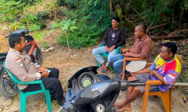 Bhabinkamtibmas Polsek Pantaibaru, Lakukan Kegiatan Sambang Jaga Kemitraan Dengan Warga Binaan