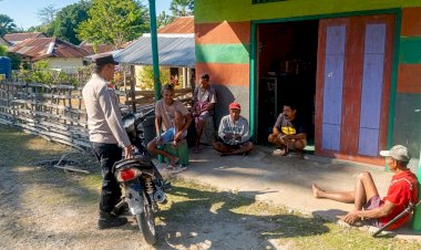 Bangun Kerjasama Jaga Keamanan Lingkungan, Bhabinkamtibmas Polsek RBD Tingkatkan Kegiatan Sambang