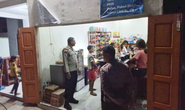 Patroli Dialogis Malam Hari, Langkah Polsek Rote Tengah Cegah Tindak Pidana