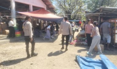 Polsek Rote Barat Daya Intensifkan Patroli Dialogis di Pasar Tudameda