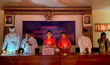 Bhayangkari Cabang Rote Ndao Gelar Doa Bersama Bagi Korban Bencana di Flores