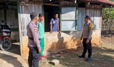 Polsek Rote Barat Daya Lakukan Patroli Dialogis, Sasar Pemukiman Warga
