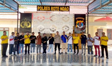 Kapolres Rote Ndao Perkuat Kolaborasi dengan Insan Pers Lewat Coffee Morning