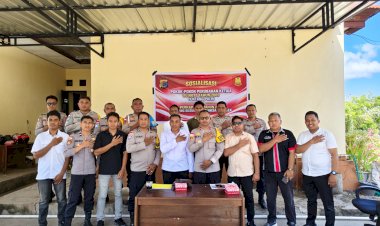 Sosialisasikan Perubahan Undang-Undang Polri, Sikum Polres Rote Ndao Sambangi Polsek Jajaran