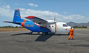 Gugur di Papua, Jenazah drh. Alfonsius Diterbangkan dengan Pesawat Polri Menuju Maumere