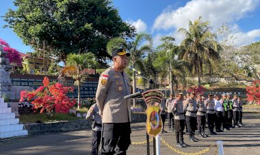 Apel Pagi, Kapolres : Jaga Kekompakan dan Jaga Nama Baik Polri