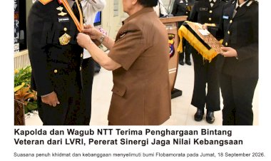 Terima Bintang Kehormatan LVRI, Kapolda NTT: Ini Amanah untuk Terus Memupuk Nasionalisme dan Persaudaraan