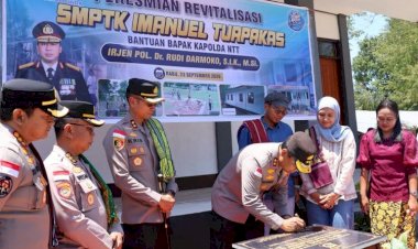 Wujud Nyata Kepedulian Pendidikan di NTT, Kapolda NTT Resmikan Revitalisasi SMPTK Imanuel Tuapakas