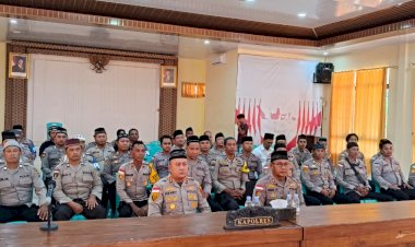 Perkuat Nilai Kebangsaan Lewat Iman, Polres Rote Ndao Ikuti Ngaji Kebangsaan Bareng Gus Baha