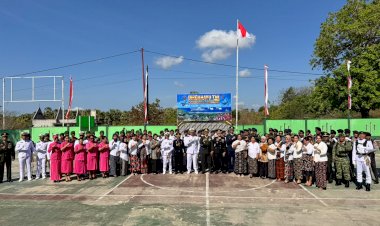 Kapolres Rote Ndao Hadiri Upacara HUT TNI ke-81, Wujud Soliditas dan Sinergitas TNI Polri di Pulau Terselatan NKRI