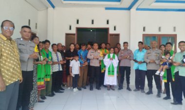 Melalui Program Minggu Kasih, Polsek Rote Barat Laut Ajak Jemaat GMIT Agape Tasilo Jaga Kamtibmas