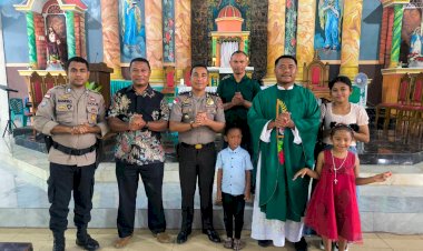Melalui Minggu Kasih, Polsek Lobalain Ajak Masyarakat Jaga Kerukunan dan Kamtibmas