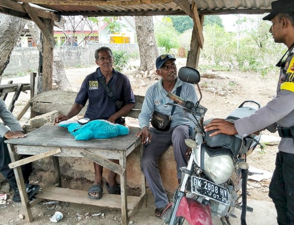 Pendekatan Humanis Polsek Rote Tengah Tingkatkan Kemitraan Dengan Warga