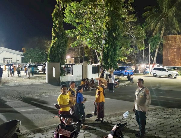 Polsek  Lobalain Gelar Patroli Malam, Wujudkan Kamtibmas Aman dan Kondusif Bagi Masyarakat