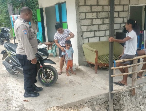 Kegiatan Preemtif Bhabinkamtibmas Polsek Pantaibaru, Jamin Keamanan Warga