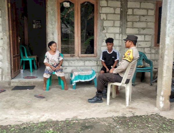 Sambangi Warga Binaan, Bhabinkamtibmas Polsek RBD Ajak Untuk Jaga Keamanan Lingkungan