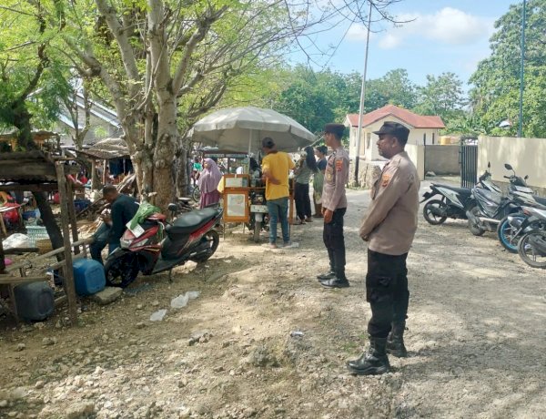 Polsek Rote Barat Daya Tingkatkan Pengamanan di Pasar Sakubatun, Jamin Kenyamanan Masyarakat