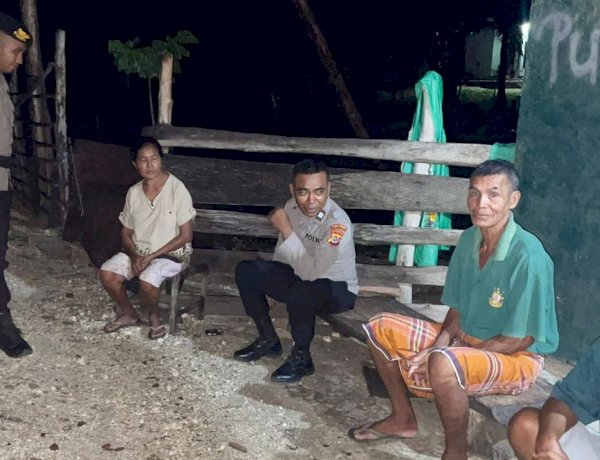 Patroli Malam Personel Polsek Rote Tengah, Ciptakan Rasa Aman Bagi Masyarakat