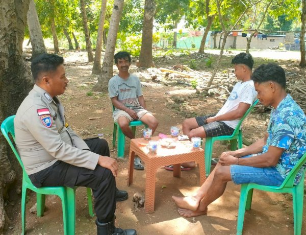 Bhabinkamtibmas Polsek Rote Barat Laut, Lakukan Kegiatan Sambang Jaga Kemitraan Dengan Warga Binaan