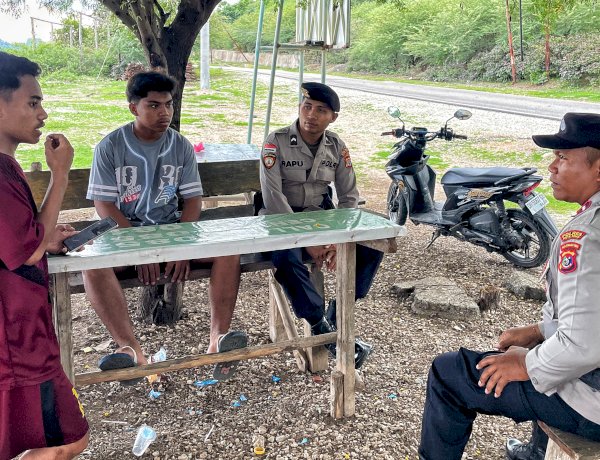 Polsek Rote Tengah Tingkatkan Patroli Dialogis Cegah Potensi  Tindak Pidana